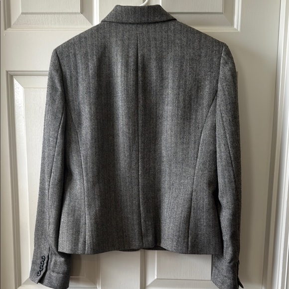 Chaps Gray Tailored Blazer with Notched Lapels - Picture 4 of 5